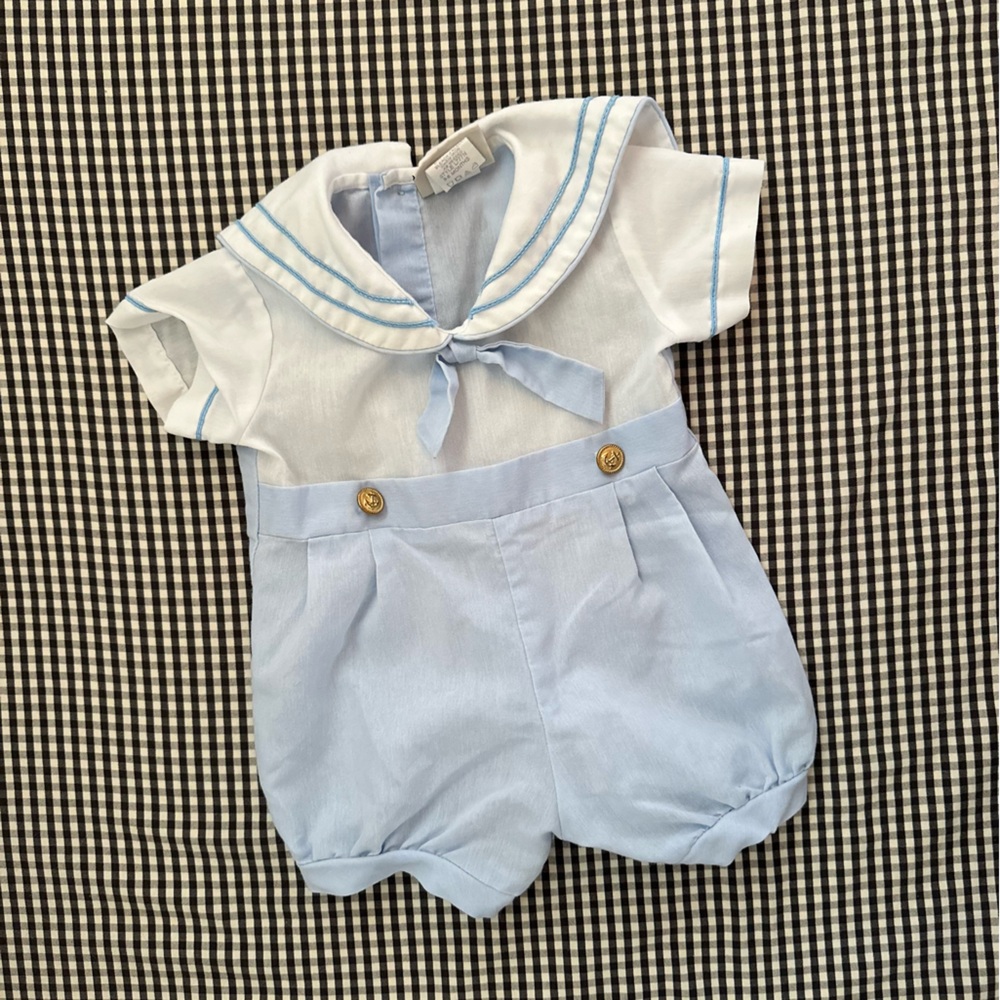 Adorable baby sailor outfit